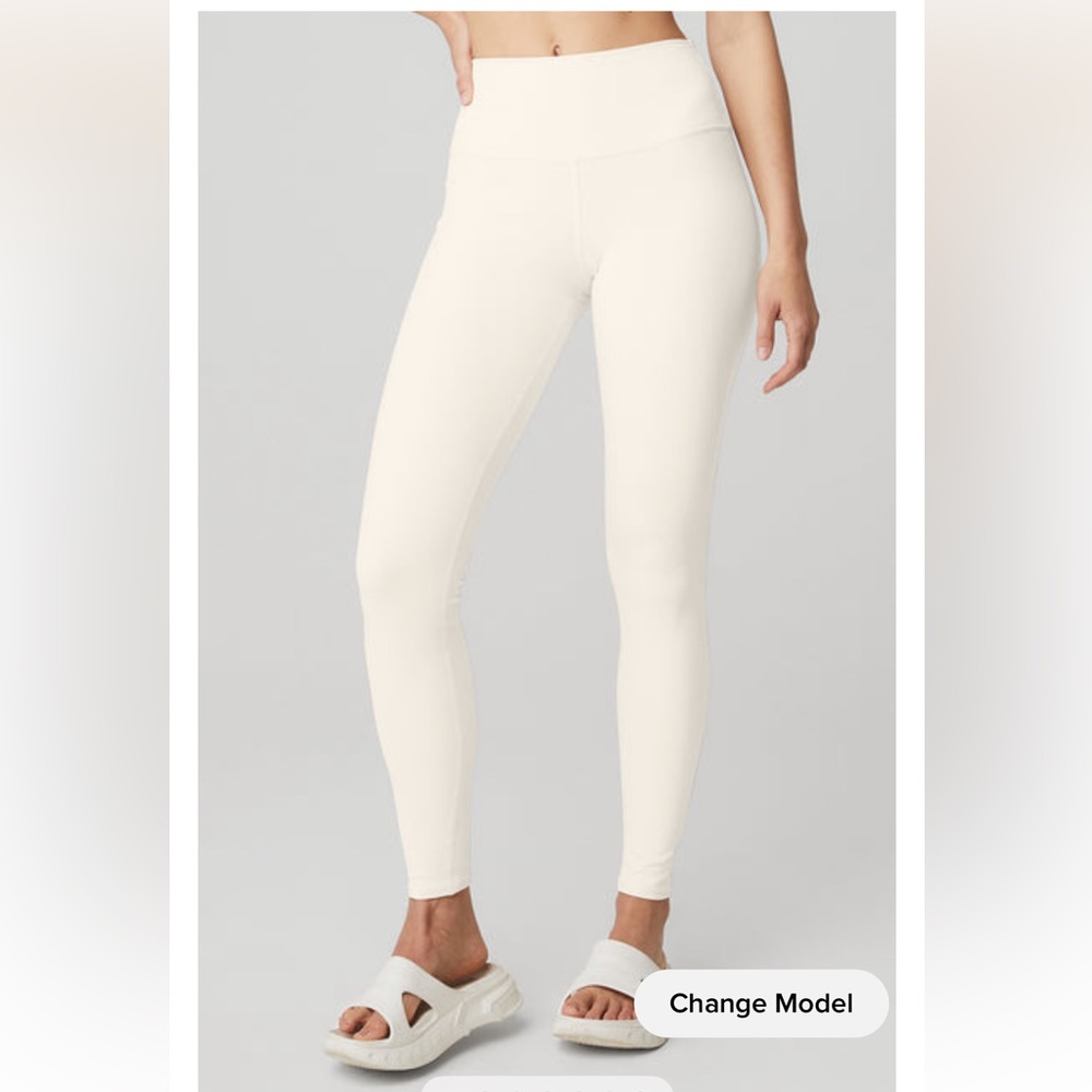 ALO YOGA AIRBRUSH LEGGING IVORY XS